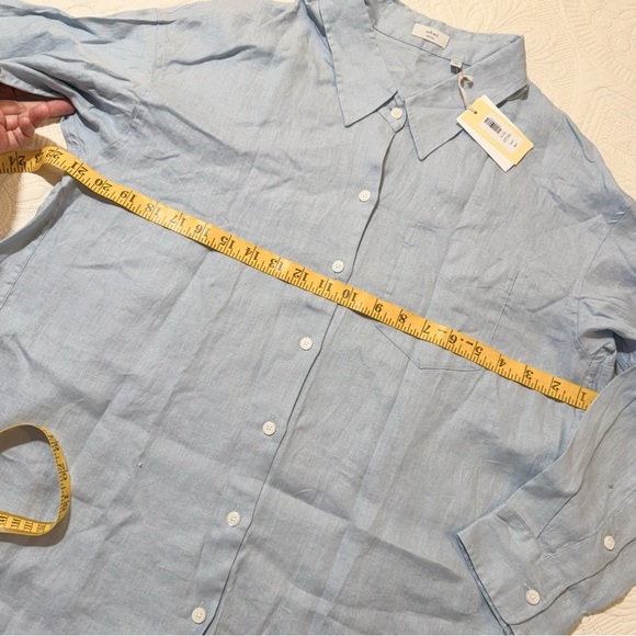 NWT Aritzia Wilfred 117241 RELAXED DEW BLUE XS - Picture 2 of 5